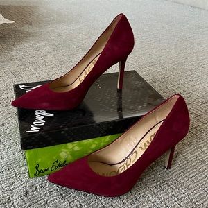 Sam Edelman heels red/maroon size 10
